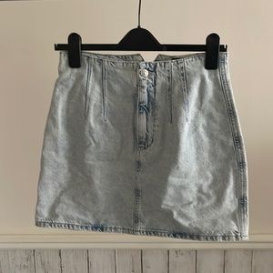 Zara denim mini skirt
